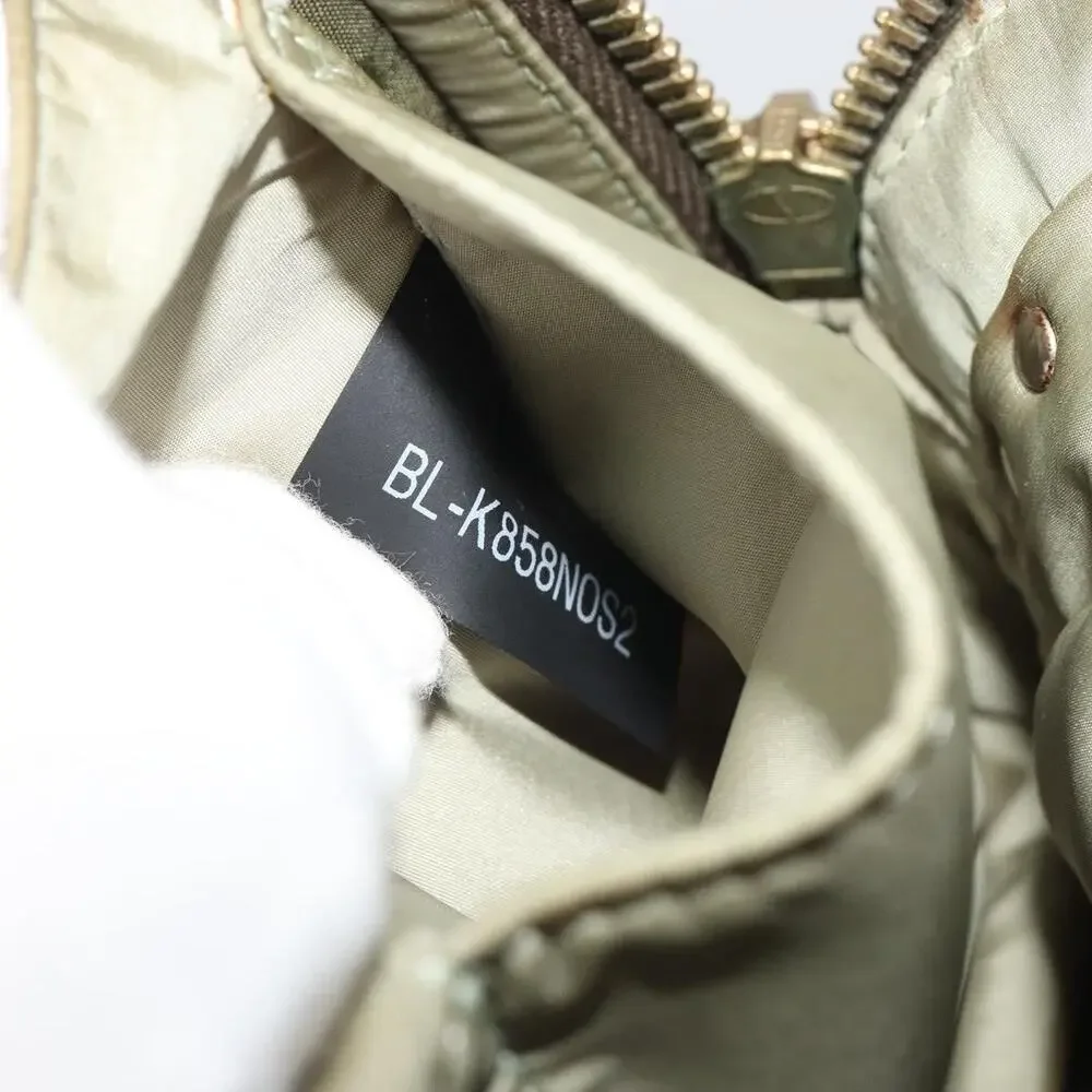 Valentino Nylon Khaki Gold Camouflage Backpack Green